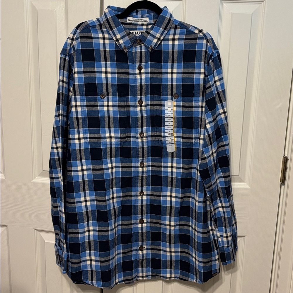 Duluth Trading Co Free Swingin Flannel Shirt